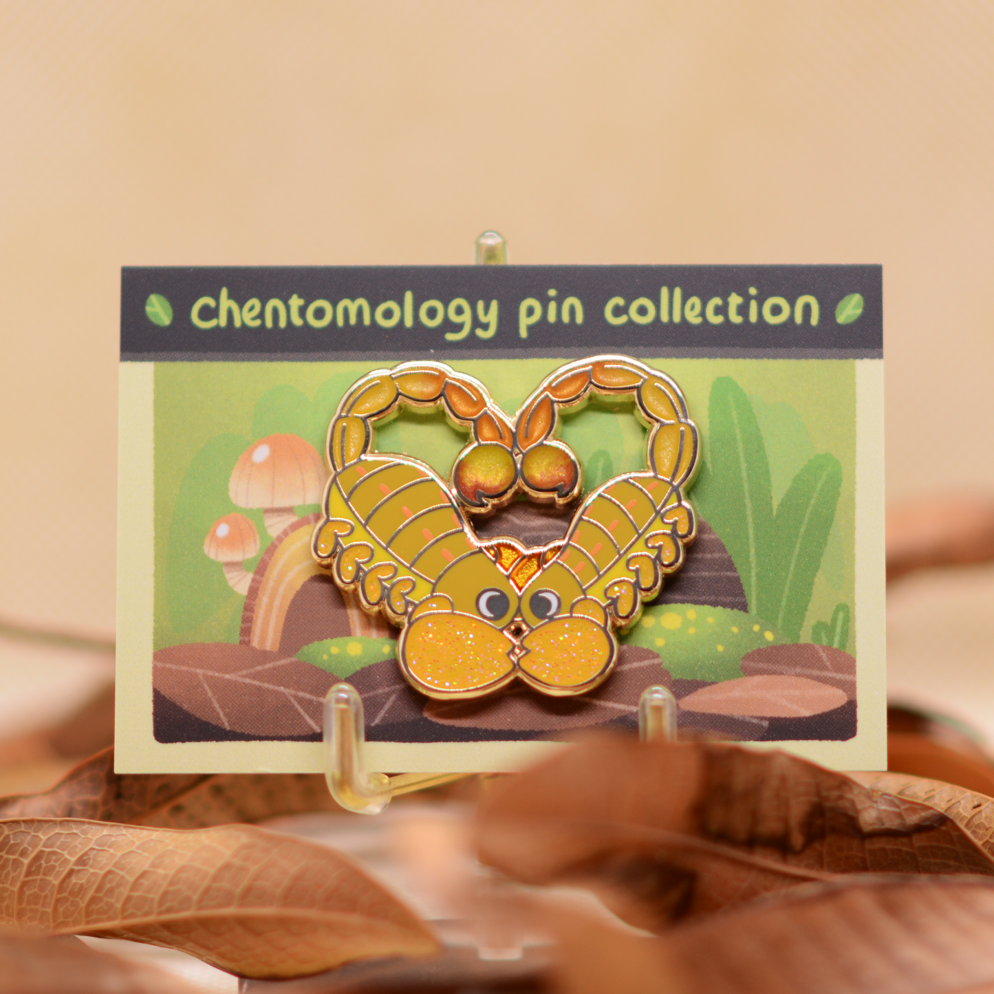 Scorpion dance enamel pin 1.5" - 3 variants